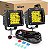 Nilight 2 Peças de Faróis LED âmbar de 3 polegadas 42W Cubos LED atualizados Combo de Luz de Condução de Spot Flood, Luz de Ré com Kit de Chicote de Fiação para Off Road - 2 Cabos para Cam - Imagem 1