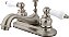 Kingston Brass GKB608B Restauração Torneira de Banheiro de 4 Polegadas Centerset, Níquel Escovado - Imagem 1