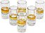 Copos de Tequila em Espiral Amarela Claro, Feitos à Mão pela NOVICA, 59ml Fita de Sol (Conjunto com 6) - Imagem 3