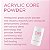Pó de Acrílico para Cobertura de Unhas da Young Nails - Pó de Acrílico Autonivelante, Transparente Nude Rosa Branco para Extensão de Unhas, Grau Profissional, Adesão Superior, Cor - XXX Rosa 660 - Imagem 2