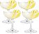 Copos de Cocktail True Coupe, Copos de Bebida de Bar, Martini Daiquiri Manhattan, Conjunto de 4 Copos de Cocktail, Transparente - Imagem 1