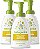 Frasco de bomba de xampu e lavagem corporal para bebês Babyganics, Camomila Verbena, Não-alérgico e Livre de lágrimas, 16 fl oz (Pacote com 3 unidades), Embalagem pode variar - Imagem 1