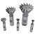 Conjunto de 5 cortadores HSS para encaixe de calda de andorinha, 3/8-1-7/8 polegadas - HHIP 2006-0205 - Imagem 2