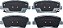 Beck/Arnley 085-1932 Pastilha de Freio Premium ASM - Imagem 2
