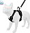 Peitoral para cães Air Frontier Mesh com conjunto de coleira reflexiva, costura refletiva e design leve e respirável sem puxar, alças ajustáveis no pescoço e no peito para raças pequenas a grandes - BK, XS - Imagem 4