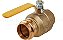 Válvula de Esfera Adaptadora Premium Midline Valve 542VLV034F-5 com Conexões Press x FIP de 3/4 polegadas, Latão (Pacote com 5) - Imagem 3
