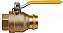 Válvula de Esfera Adaptadora Premium Midline Valve 542VLV034F-5 com Conexões Press x FIP de 3/4 polegadas, Latão (Pacote com 5) - Imagem 5