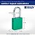 Conjuntos de cadeados de segurança Brady Safety Lockout - 6 unidades - Verde - Cadeados de segurança com chaves diferentes - 2 chaves por cadeado - SDAL-GRN-38ST-KD6 - Imagem 4