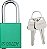 Conjuntos de cadeados de segurança Brady Safety Lockout - 6 unidades - Verde - Cadeados de segurança com chaves diferentes - 2 chaves por cadeado - SDAL-GRN-38ST-KD6 - Imagem 2