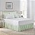Laura Ashley Home - Saia de cama com babados de algodão, leve e estilo clássico (Riscas Verdes, Solteiro) - Imagem 1