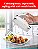 Mixer de Mão BETTY CROCKER 7 Velocidades, 250 Watts, com Batedores e Ganchos para Massa, Mixer Elétrico Ergonômico para Casa e Cozinha com Suporte e Cabo Macio, Branco - Imagem 5