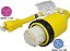 Adaptador de Cabo de Energia para RV Conntek 14222 de 1,5 pés, Plugue Macho de 15 A para Conector Fêmea Bloqueável de 50 A 125/250 Volts, Amarelo - Imagem 4