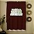 Coleção doce de casa 5 Pc Conjunto de Cortina de Cozinha - Valance Swag Escolha de 24 ou 36 par de camadas, Ribcord Vinho - Imagem 1