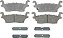 ACDelco Silver 14D1120CH Conjunto de pastilhas de freio a disco traseiro cerâmico com hardware - Imagem 1