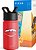 Garrafa de água para crianças Simple Modern Disney Pixar Lightning McQueen com tampa de canudo | Copo de aço inoxidável isolado reutilizável para meninos, escola | Coleção Summit | 14oz, Carros Ka-chow - Imagem 1