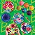 Placas sortidas French Bull - Conjunto de 4 peças - Conjunto de Prato de Jantar de Melamina de 11 polegadas - Louça de jantar de melamina para uso interno e externo - Floral de jardim sortido - Imagem 5