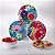 Placas sortidas French Bull - Conjunto de 4 peças - Conjunto de Prato de Jantar de Melamina de 11 polegadas - Louça de jantar de melamina para uso interno e externo - Floral de jardim sortido - Imagem 3