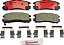 Conjunto de pastilhas de freio traseiras de disco cerâmico premium Brembo P54012N para CHRYSLER/DODGE/HYUNDAI/MITSUBISHI/MITSUBISHI (SOUEAST) OE# MR389578. - Imagem 1