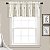Lush Decor Linen Button Farmhouse Valance, 84 W x 18 L, Off White - Rustic Valance For Window - Pleated Color Block Design With Coconut Husk Button Detail
Tradução: Lush Decor Linen Button Farmhouse Valance, 84 - Imagem 1