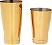 Copo para coquetel Barfly M37009GD, conjunto (18 oz e 28 oz), dourado. - Imagem 1
