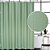 Cortina de Chuveiro CAROMIO 84 Polegadas de Comprimento, Cortinas de Chuveiro de Tecido de Poliéster em Piquê para Banheiro Lavável, Verde Salvia, 72x84 polegadas - Imagem 1