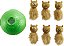 Outward Hound Nina Ottosson Dog Snuffle N' Treat Interactive Puzzle Ball & Treat Dispenser Dog Toy = Brinquedo Interativo de Bola de Quebra-cabeça e Dispensador de Petiscos para Cães Outward Hound Nina Ottosson Snuffle - Imagem 1