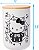 Pote de lanche de cerâmica resistente à cera com tema de esqueleto de Halloween da Sanrio Hello Kitty da Silver Buffalo, preto e branco (pequeno) - Imagem 4