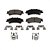 Pastilhas de freio traseiras de disco de cerâmica CMX-D792 para Chevrolet Silverado 1500 GMC Sierra Cadillac DeVille Tahoe - Imagem 1