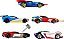 Conjunto de 5 Carros de Personagens Hot Wheels Dc em Escala 1:64: Superman, Batman, Mulher Maravilha, o Joker Gt & Harley Quinn - Imagem 4