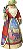 Enesco Jim Shore Heartwood Creek Australian Santa Figurine de Resina de Pedra, 7 polegadas, Multicolorido, Vermelho, Branco e Verde - Imagem 1