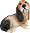Estatua de Cachorro Basset Filhote Preto e Marrom da Design Toscano, Multicolorido - Imagem 3