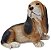 Estatua de Cachorro Basset Filhote Preto e Marrom da Design Toscano, Multicolorido - Imagem 1