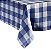 Toalha de mesa Elrene Home Fashions Farmhouse Living Buffalo Check, 60 x 120, Azul/Branco - Imagem 1