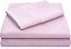 Conjunto de lençol de cama de luxo super macio em microfibra escovada dupla MALOUF - Resistente a rugas - Tamanho solteiro - Blush - Imagem 1