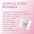 Pó acrílico Young Nails - Pó acrílico autonivelante para unhas, Pó acrílico claro nude rosa para extensão de unhas, Grau profissional, Adesão superior, Cor - Branco, 85g - Imagem 2