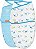 SwaddleMe Luxe Whisper Quiet Swaddle – Tamanho Pequeno/Médio, 0-3 Meses, Pacote com 2 (Blocos de Construção) Swaddle Extra Macio Para Recém-Nascidos com Fechamento de Tecido Silencioso e - Imagem 1