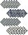 Elrene Home Fashions Everyday Casual Prints Guardanapos de Pano Decorativos e Acessórios de Mesa, 17 x 17, Azul Índigo, Pacote com 24 - Imagem 1