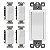 Interruptor de luz decorativo de 4 vias ENERLITES, Interruptor de alavanca de 4 vias, Acabamento brilhante, Fio terra anexado, Grau residencial/comercial, 15A 120V/277V, - Imagem 1