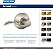 Maçaneta para Porta Schlage F51A ACC 716 Accent, Fechadura com Chave, Bronze Envelhecido - Imagem 2