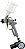Pistola de pulverização HVLP de alimentação por gravidade mini com ponta de 0,8mm e copo plástico de 125cc NuMax SPS08 Pneumática - Imagem 2