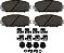 Conjunto de Pastilhas de Freio a Disco Beck/Arnley 0857056 - Imagem 1