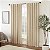 Cortina de janela moderna com bolso para barra Eclipse Fresno Blackout Thermal para quarto (1 painel), 52 x 108 polegadas, trigo. - Imagem 1