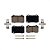 Pastilhas de freio a disco traseiro de cerâmica CMX-D1053 para Jeep Grand Cherokee Dodge Charger Chevrolet Camaro Chrysler 300 Cadillac Challenger CTS Durango Tesla STS X S Magnum SS. - Imagem 1