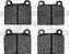 Pastilhas de freio cerâmicas Euro 5000 da Dynamic Friction Company 1600-0045-00 - Conjunto dianteiro - Imagem 1