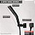 Chuveirinho de mão Delta Faucet 55799-BL H2Okinetic 3 ajustes para parede, preto fosco - Imagem 3