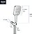 Chuveiro manual GROHE 26605000 Rainshower SmartActive-3 Jatos, 1,75 gpm, Cromado Starlight - Imagem 3