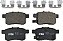 Conjunto de pastilhas de freio a disco TRW Pro TRC1336 para Honda Accord 2008-2009, traseiro, e outras aplicações - Imagem 1