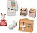 Conjunto de Móveis Inicial Divertido Calico Critters - Conjunto de Móveis e Acessórios para Casa de Bonecas com Figura Colecionável Incluída - Imagem 1