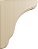 Suportes de Madeira Plymouth Ekena Millwork BKTW02X07X10PLRW, 1 3/4L x 7 1/4P x 9 1/2A (Pacote com 2 unidades), Borracha de Made - Imagem 3