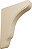 Suportes de Madeira Plymouth Ekena Millwork BKTW02X07X10PLRW, 1 3/4L x 7 1/4P x 9 1/2A (Pacote com 2 unidades), Borracha de Made - Imagem 1